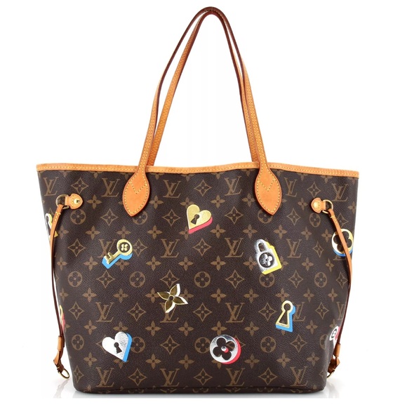 Louis Vuitton Monogram Neverfull MM Love Lock Collection - Picture 1 of 4